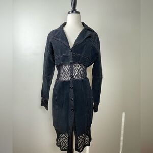 IDI by Matthew Vintage Suede Maxi Jacket
